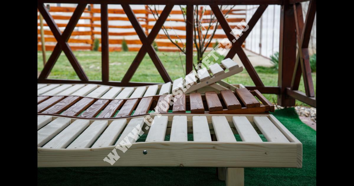 Ergonomikus fa napozóágy a gyártótól