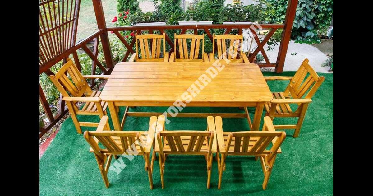  Minőségi fa kerti bútor, terasz garnitúra a gyártótól